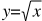 sqrt equation